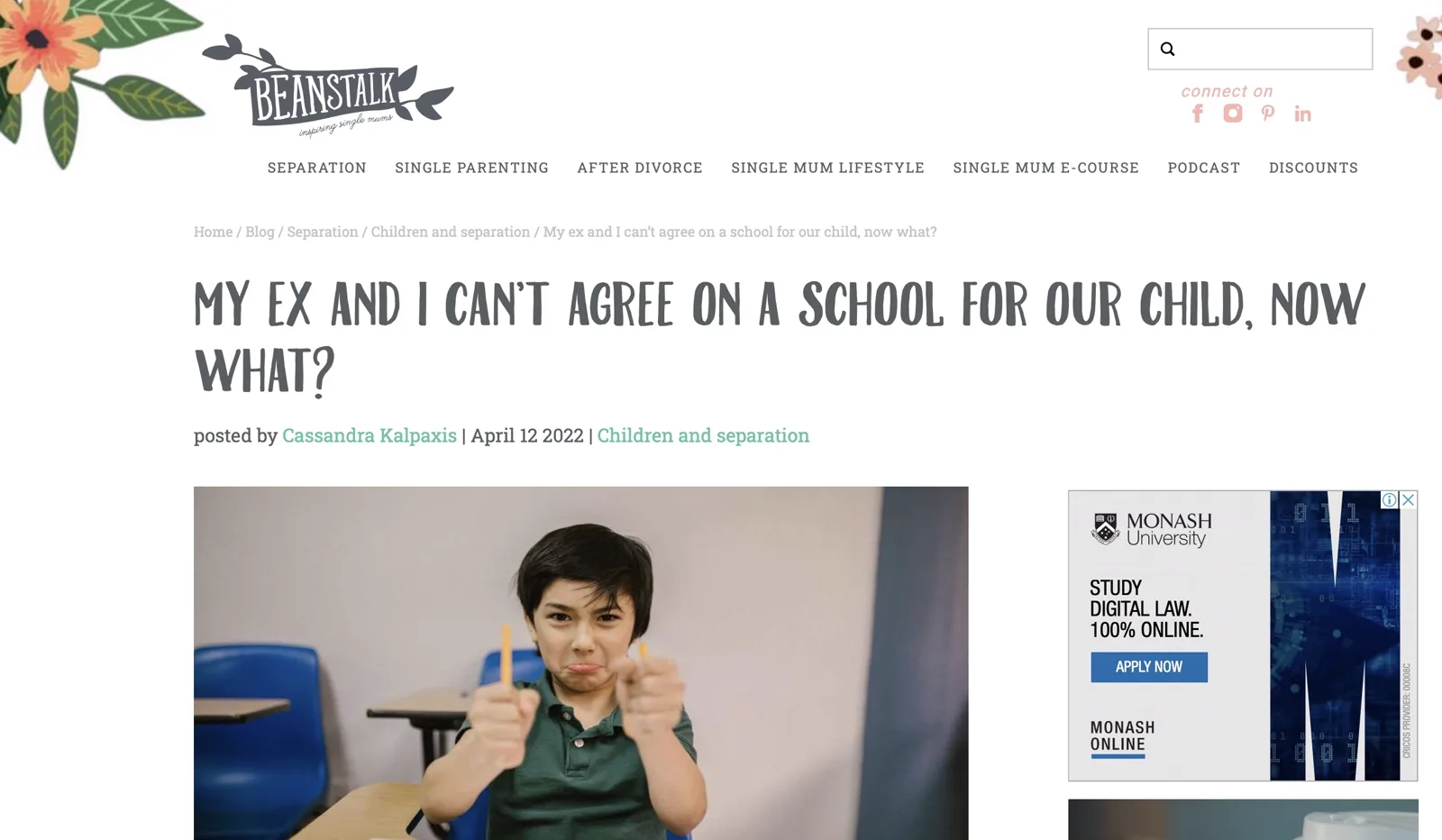 Beanstalk Mums feature: My ex and I can’t agree on a school for our child, now what?