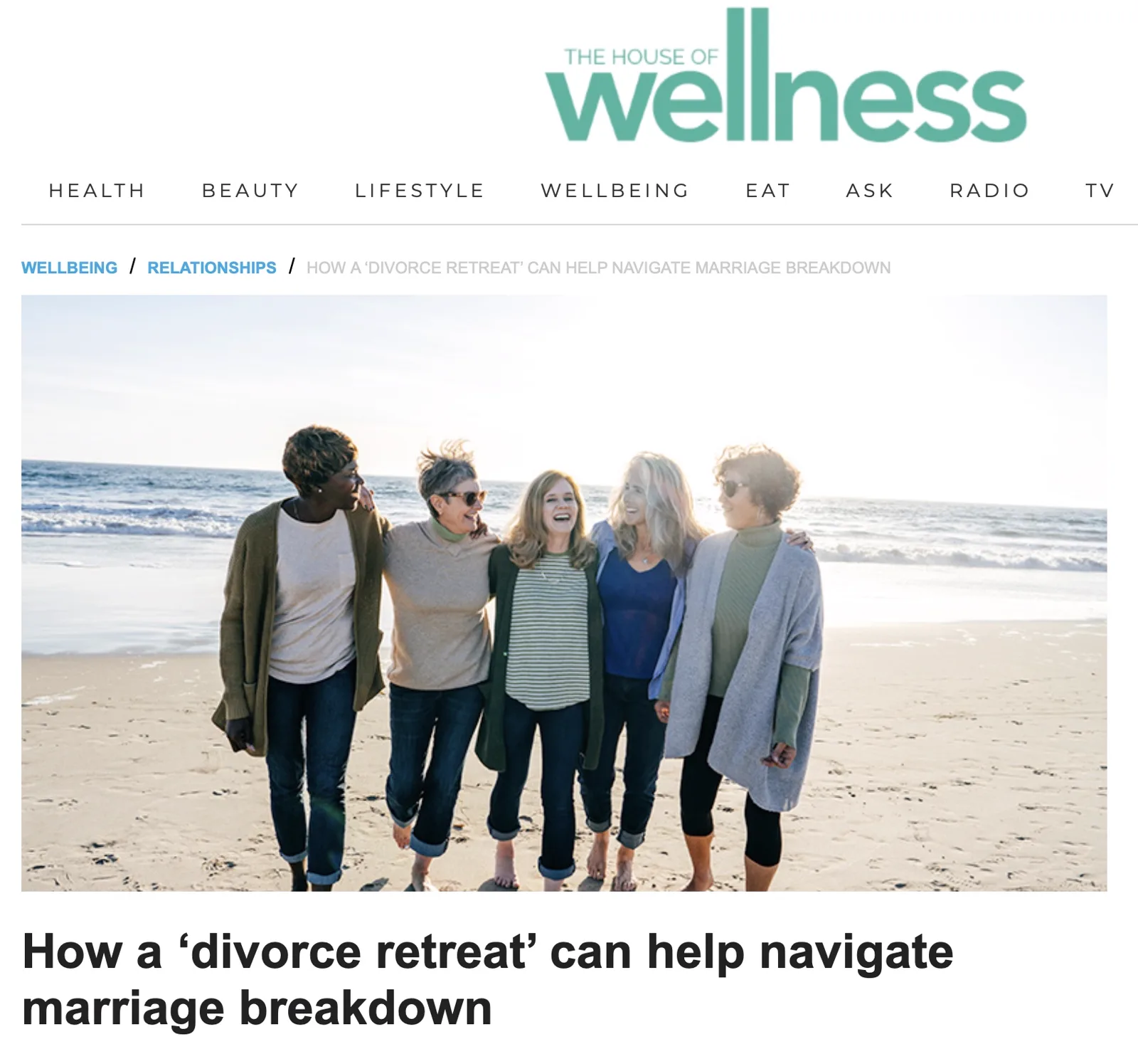House Of Wellness feature: How a ‘divorce retreat’ can help navigate marriage breakdown